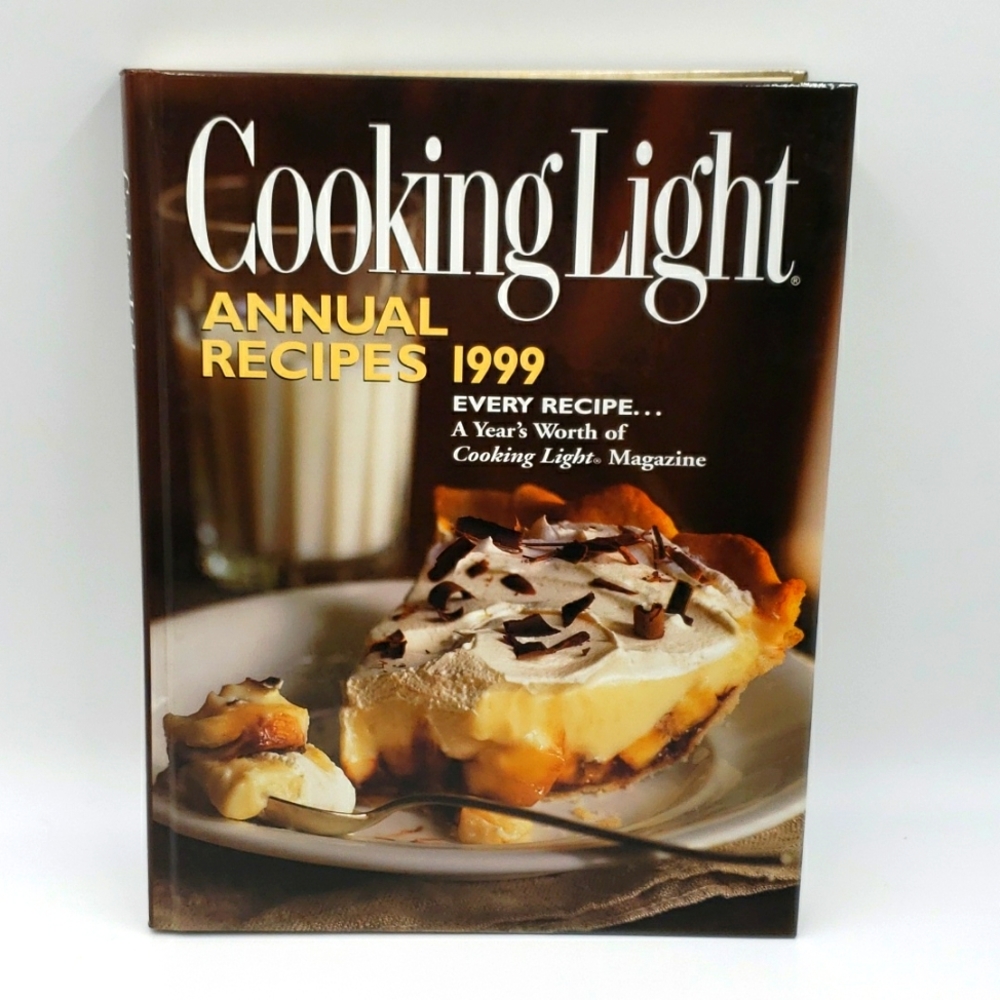 2/$10 Cooking Light Annual Recipes 1999 Hardcover Cookbook Vintage Book
